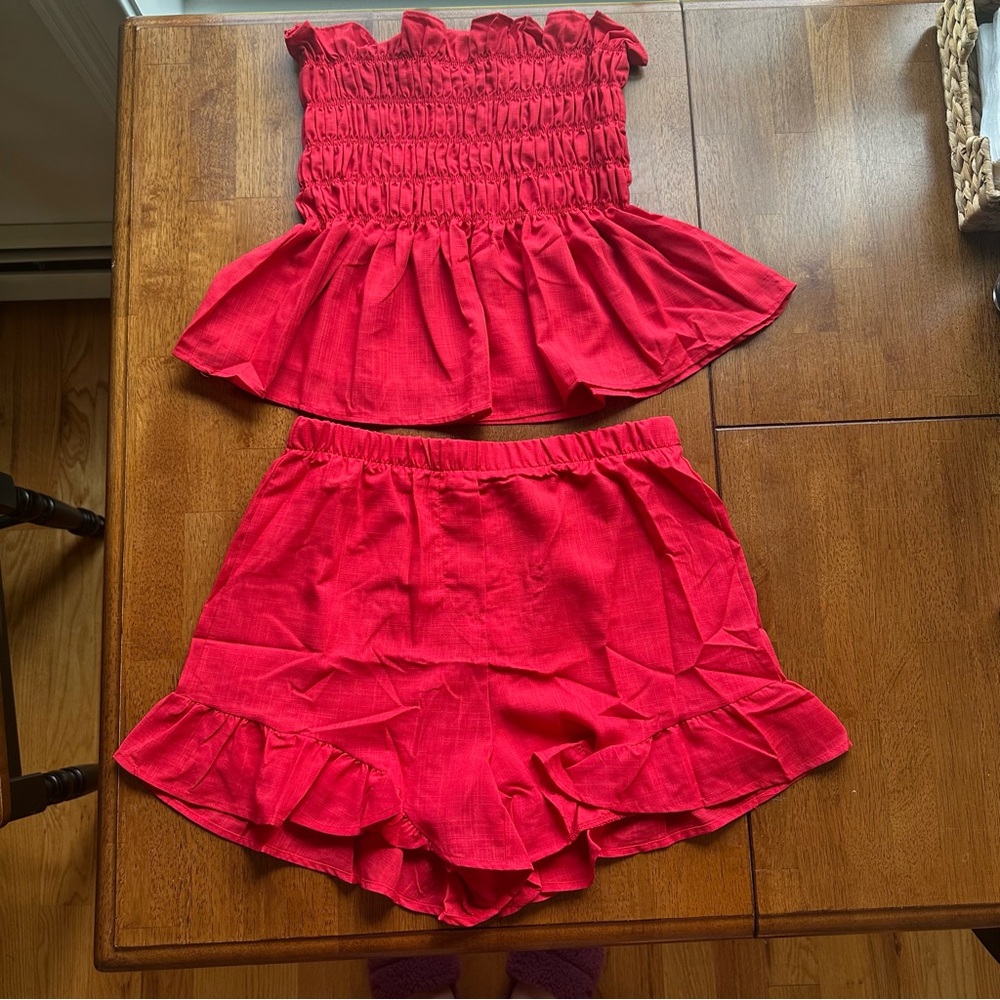 Ruffle Two-Piece Set - Picture 2 of 4